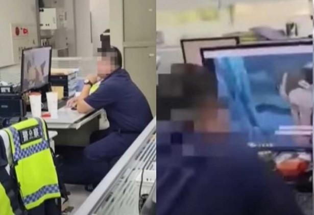 台南市警局第五分局一名員警上班以公務電腦爽看《火影忍者》，事後遭記過調職，如今卻爆出案外案。（翻攝畫面）