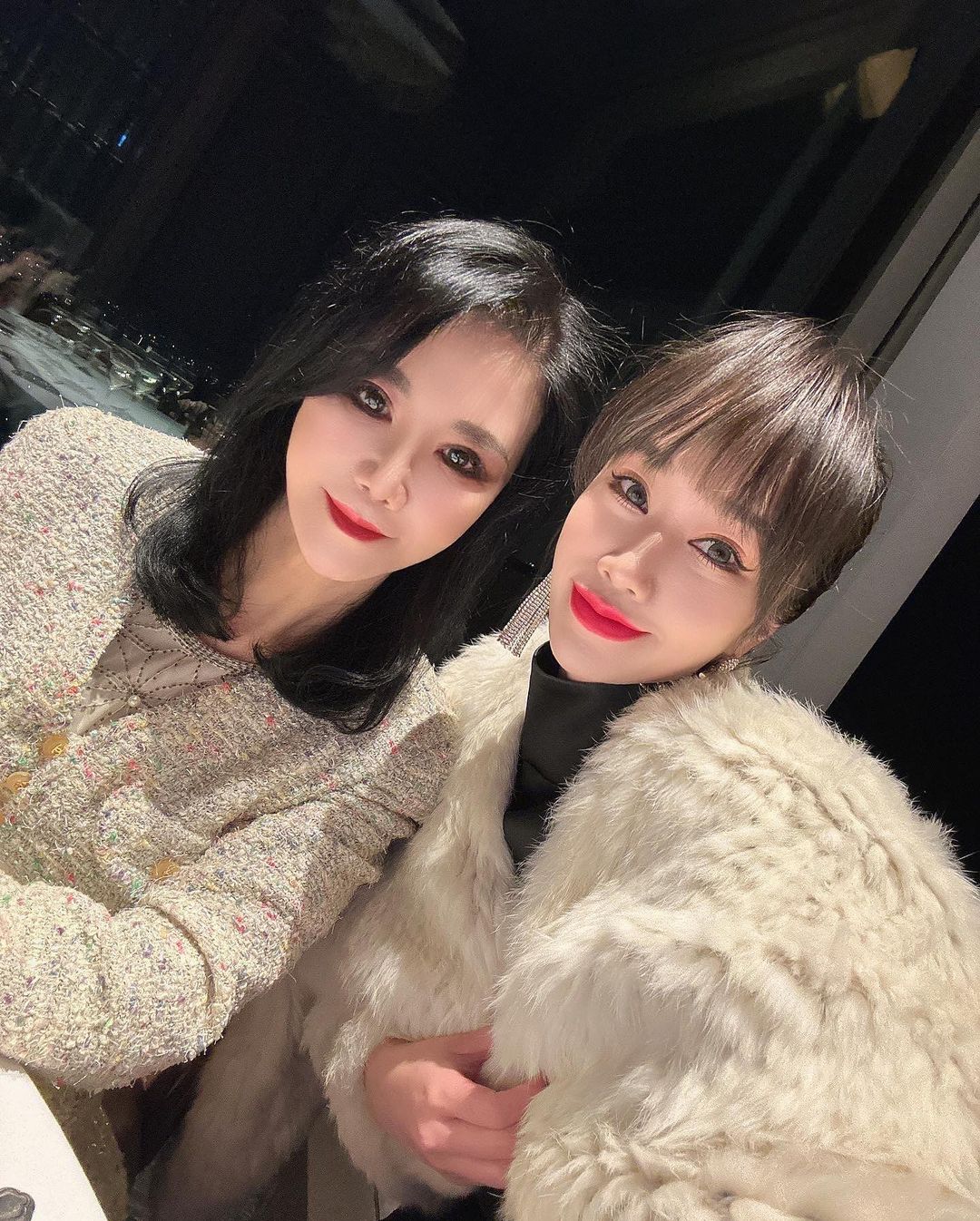 林佩瑤(右)貼出與婆婆(左)的合照。(翻攝林佩瑤IG)