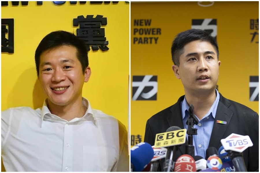 時代力量公布新人事名單，李兆立（右）改任黨祕書長、簡智翔（左）擔任黨副祕書長。（左圖翻攝自桃園市議員臉書，右圖本刊資料照）