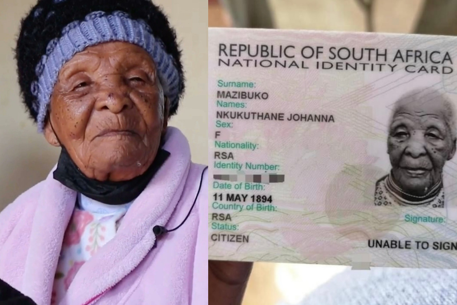 南非阿嬤馬茲布科高齡128歲，月初在家中過世。（翻攝自@Africa_Archives、@Powerofafrica_ Twitter）