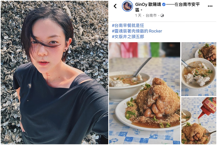 歐陽靖對台南菜粽的形容令人也躍躍欲試。（翻攝自歐陽靖臉書）