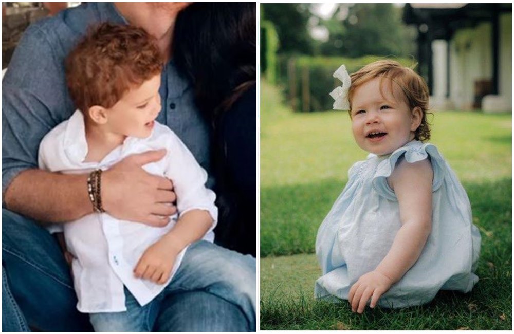 亞契（左圖）與莉莉貝（右圖）終於獲得王子、公主頭銜。（翻攝princeharryofengland IG）