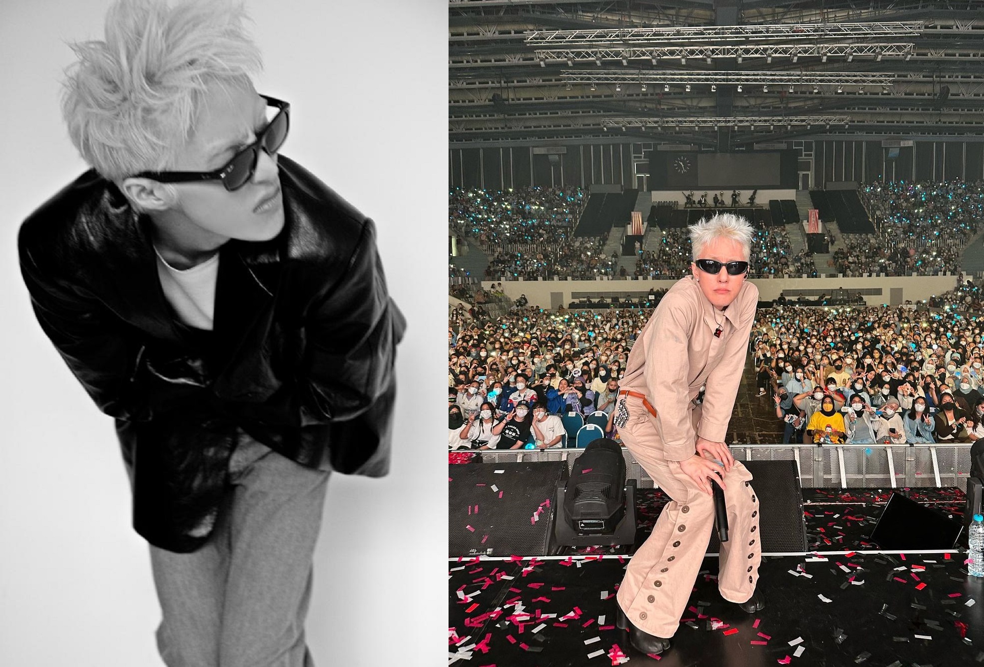 Zion.T下月將睽違4年半訪台開唱，已拜託工作人員幫忙預約火鍋。（左圖華藝娛樂提供，右圖翻攝自Zion.T Instagram）