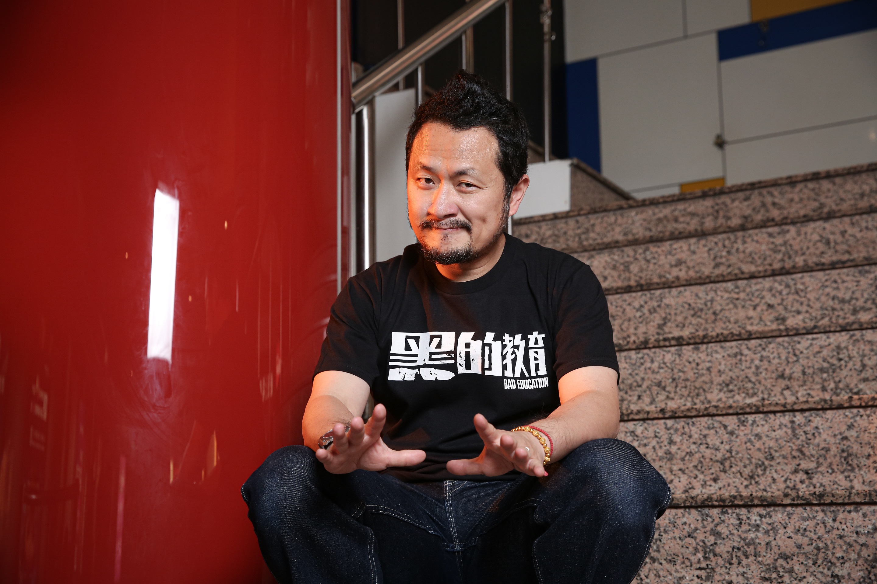 《黑的教育》監製兼編劇九把刀認為導演柯震東很有自己的想法。