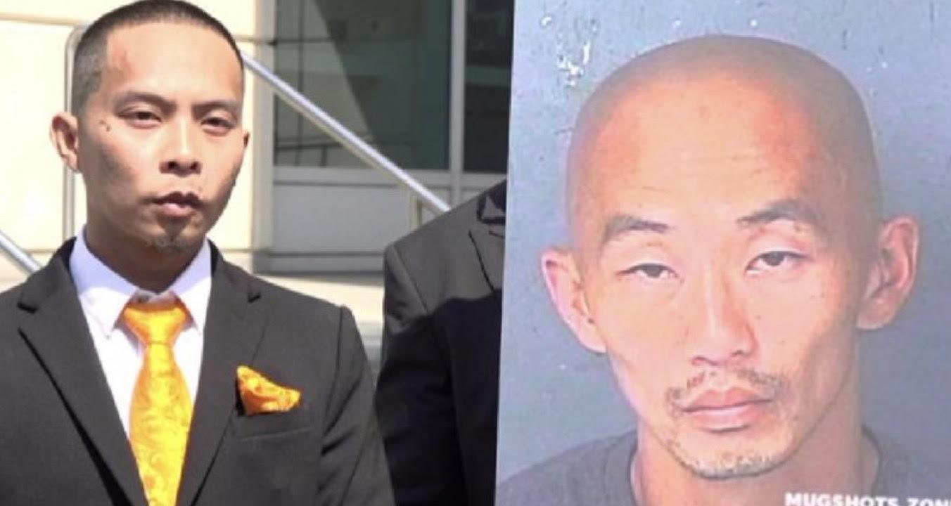 一名越南裔顧客阮東尼(左)被沃爾瑪超市店員誤認為被列入黑名單的亞裔顧客馮德林德(右)。(翻攝推特@MelaniePutz)