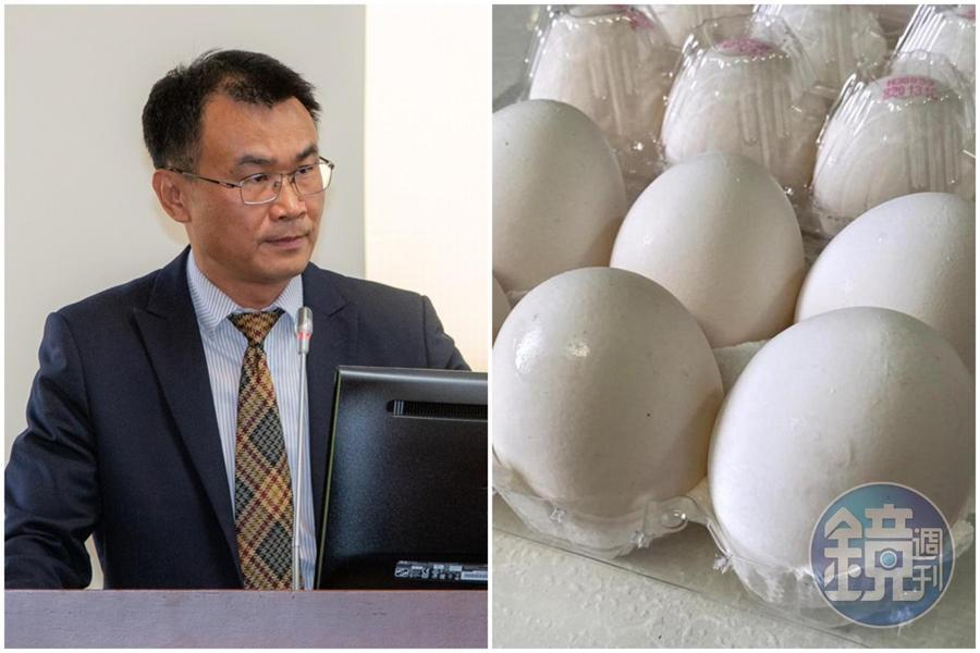 陳吉仲（左）表示，3月底前專案進口雞蛋將抵台超過500萬顆，解決短期不足。（本刊資料照）
