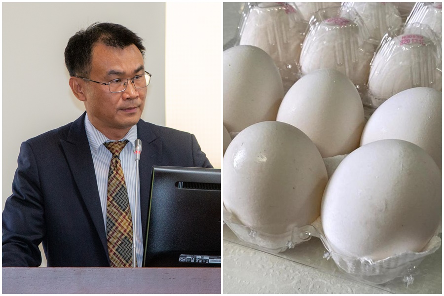 陳吉仲（左）表示，3月底前專案進口雞蛋將抵台超過500萬顆，解決短期不足。（本刊資料照）