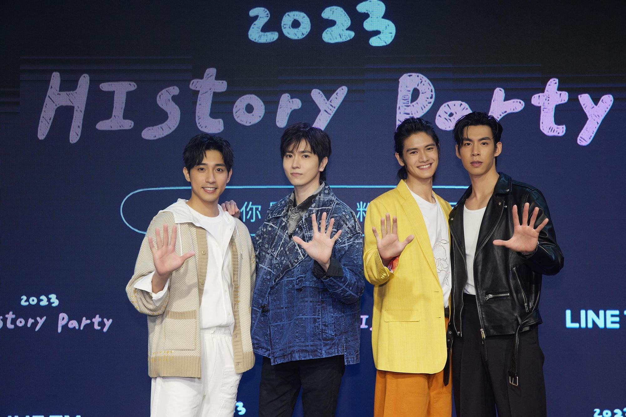 《HIStory5-遇見未來的你》演員徐韜、陳璽安、張碩航、王肇緯。（LINE TV提供）