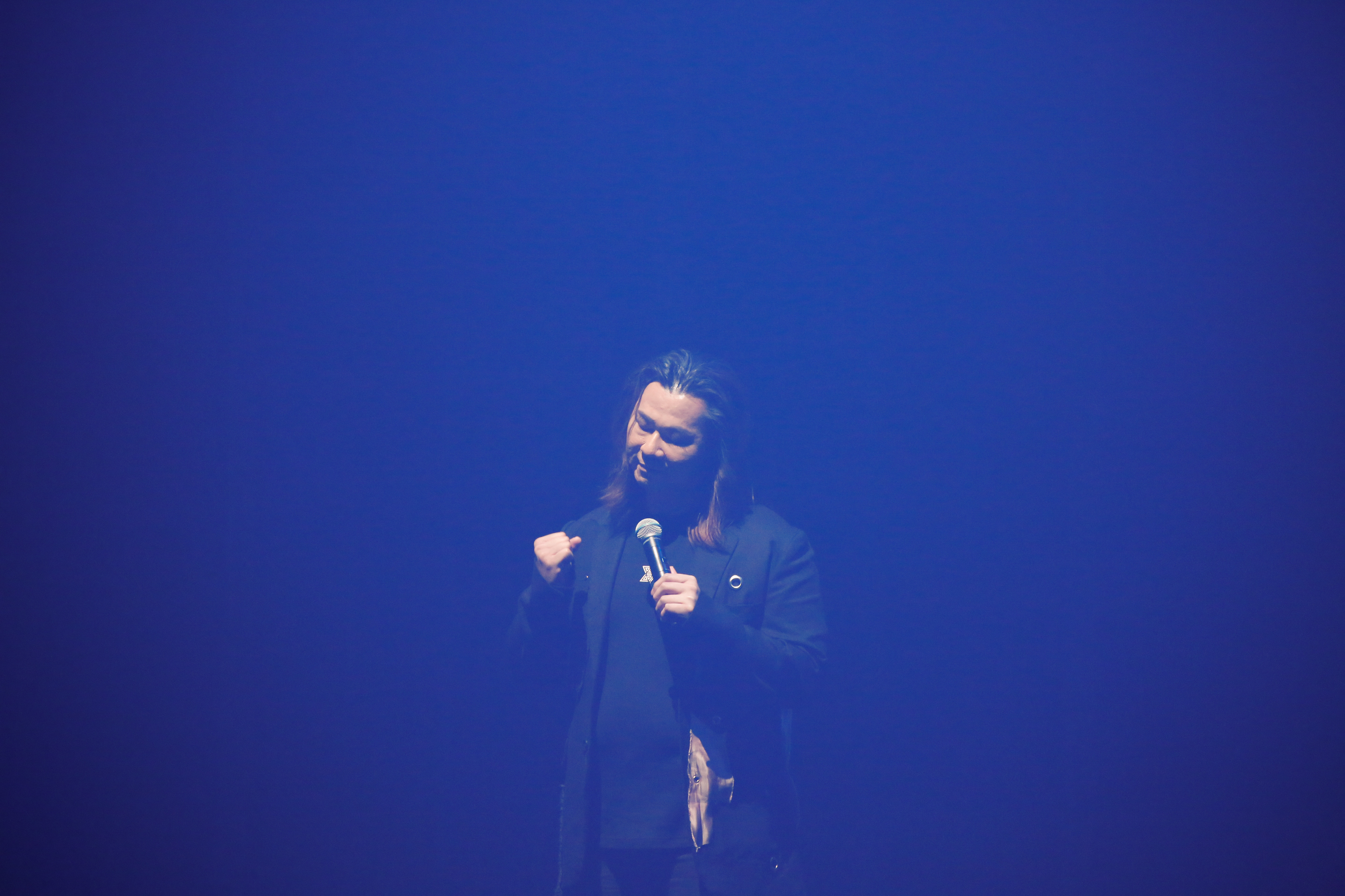 楊培安難得露面演出，身形豐腴不少。