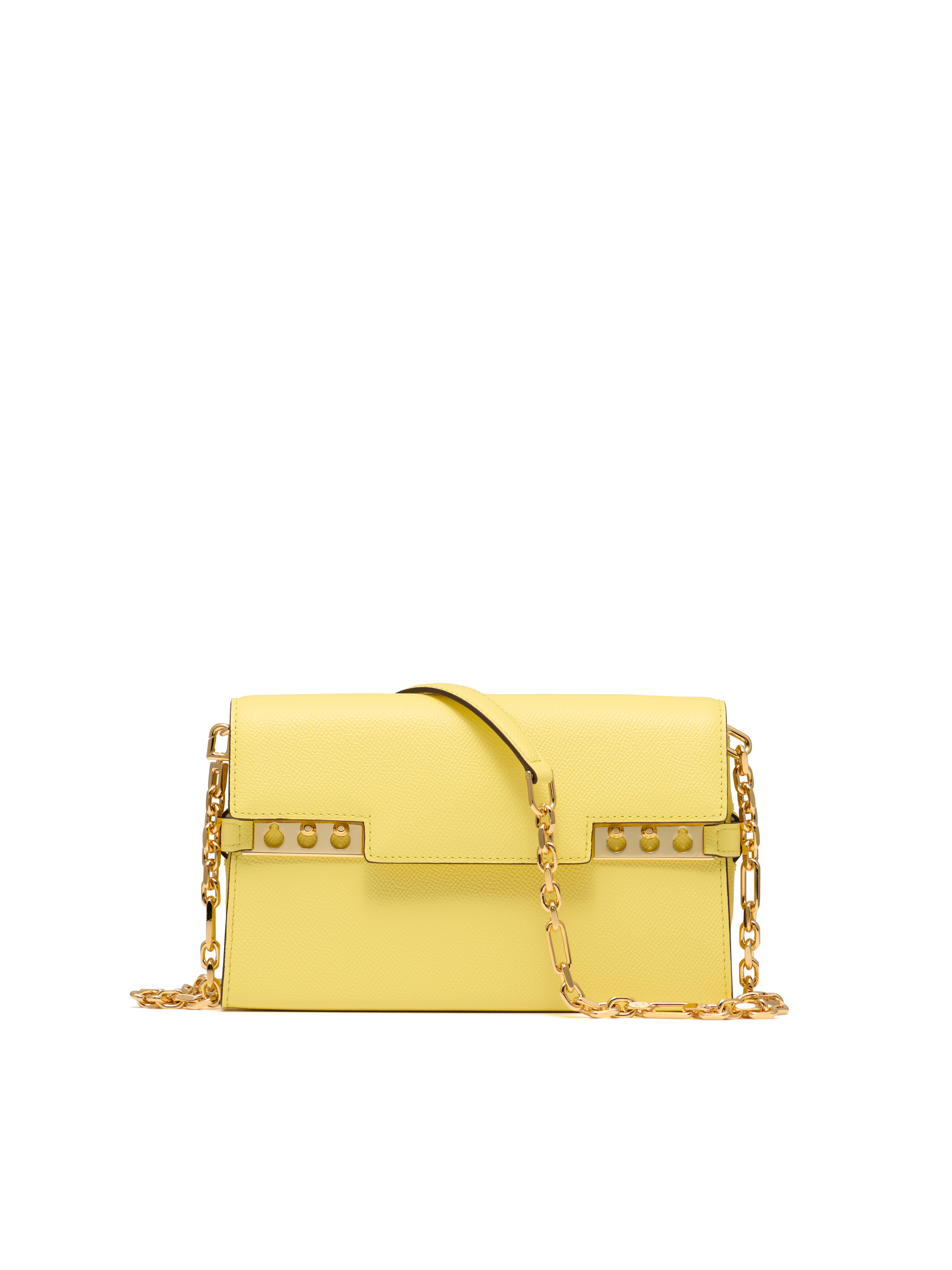 雪酪黃Tempête Clutch Alpina Calf 。NT$139,500（美之心提供）
