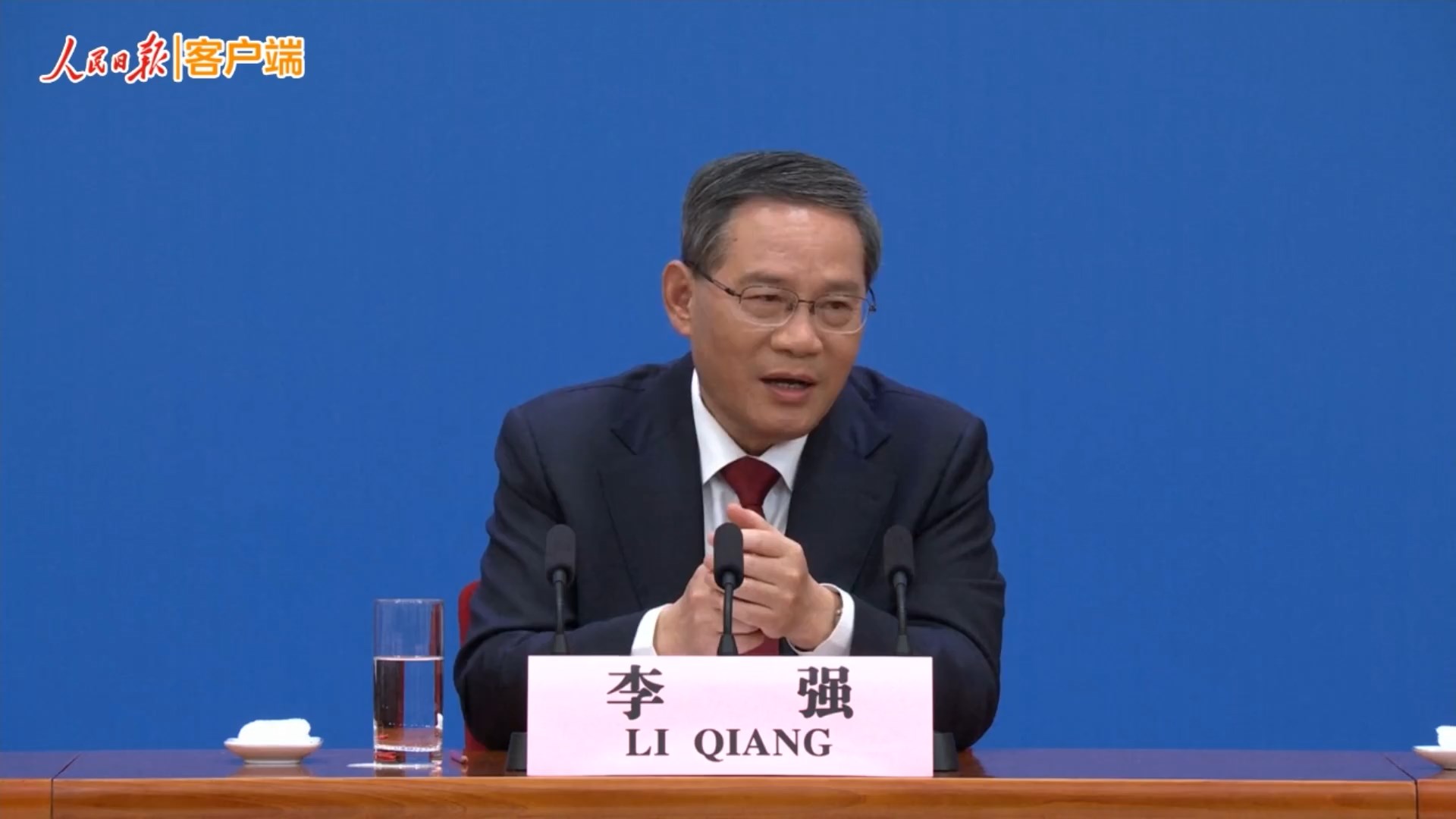 中國新總理李強談台海「軟了」：打斷骨頭連著筋！確保14億人飯碗「多種糧」。（翻自微博）