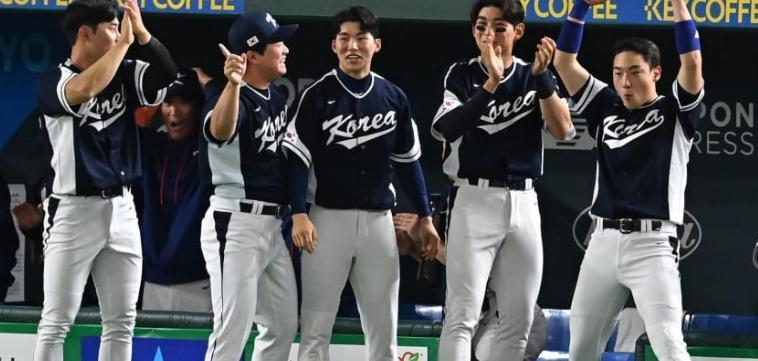 B組預賽最後一場韓國以22比2於5局「扣倒」中國,改寫經典賽單隊最多得分紀錄。(翻攝自WBC官網)