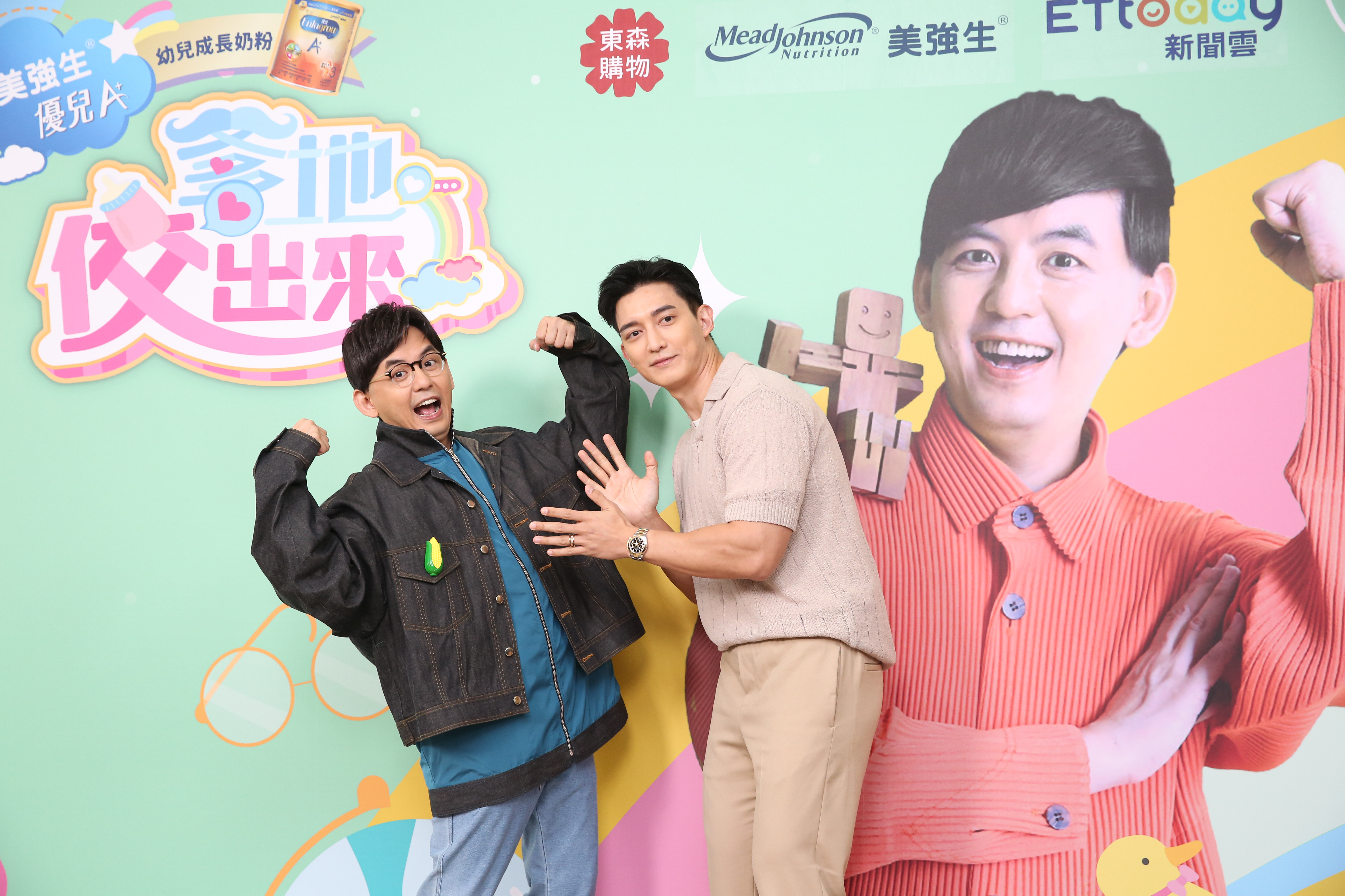 王家梁13日上黃子佼的節目（《爹地佼出來》，兩人大聊爸爸經。