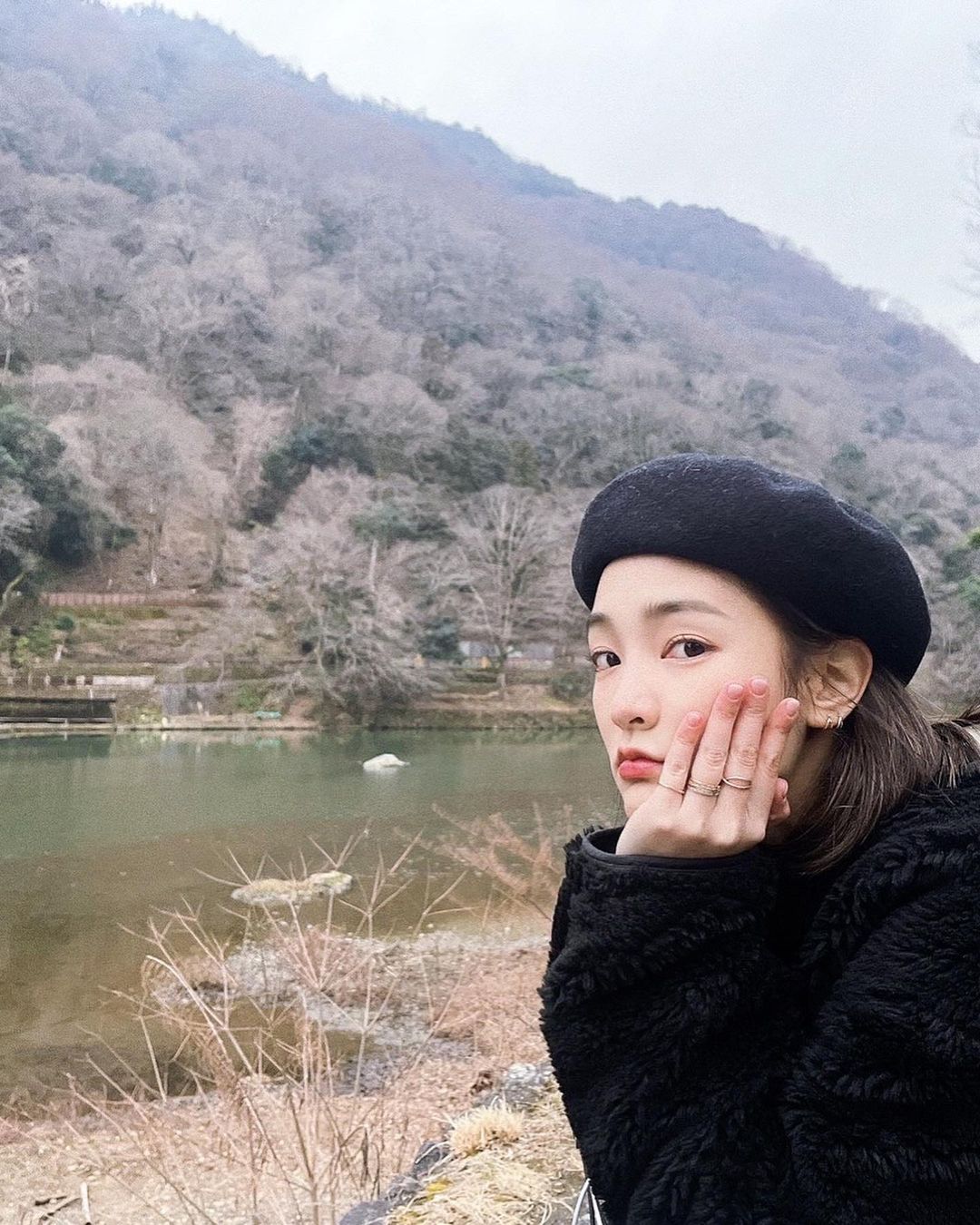 早前王淨與曹佑寧在日本旅遊時分享不少男友視角照片，IG瀰漫粉紅泡泡。（翻攝自王淨IG）