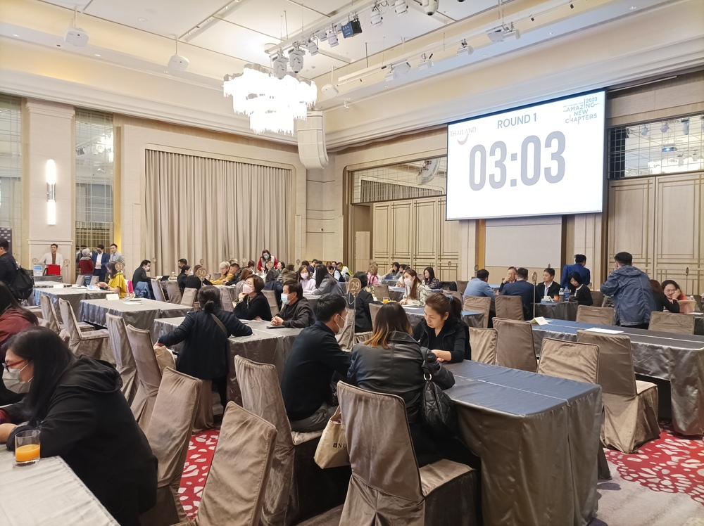 旅遊交易會為媒合泰國與台灣旅行社。 (泰國觀光局提供)