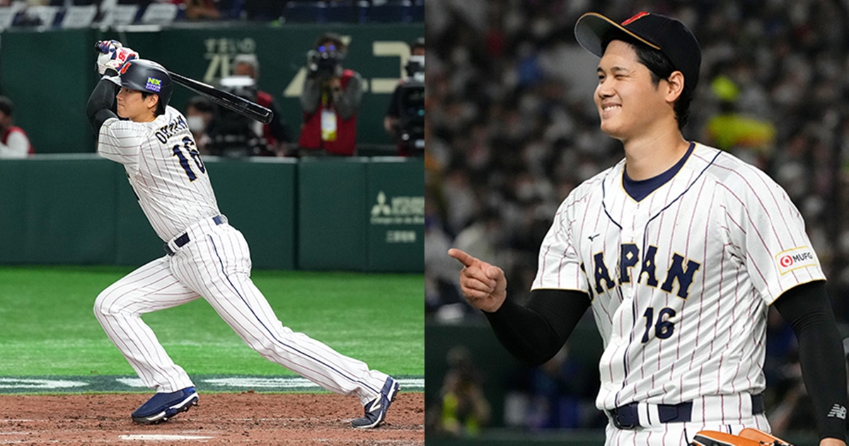 大谷翔平投打俱佳，獲選經典賽預賽B組MVP。（翻攝自推特@samuraijapan_pr）