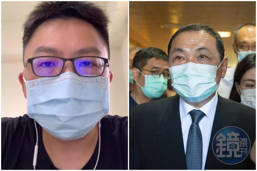 對於新北地檢署不起訴決定,恩恩爸(左)決定聲請再議,侯友宜(右)僅9字回應。(左圖翻攝自臉書,右圖本刊資料照)