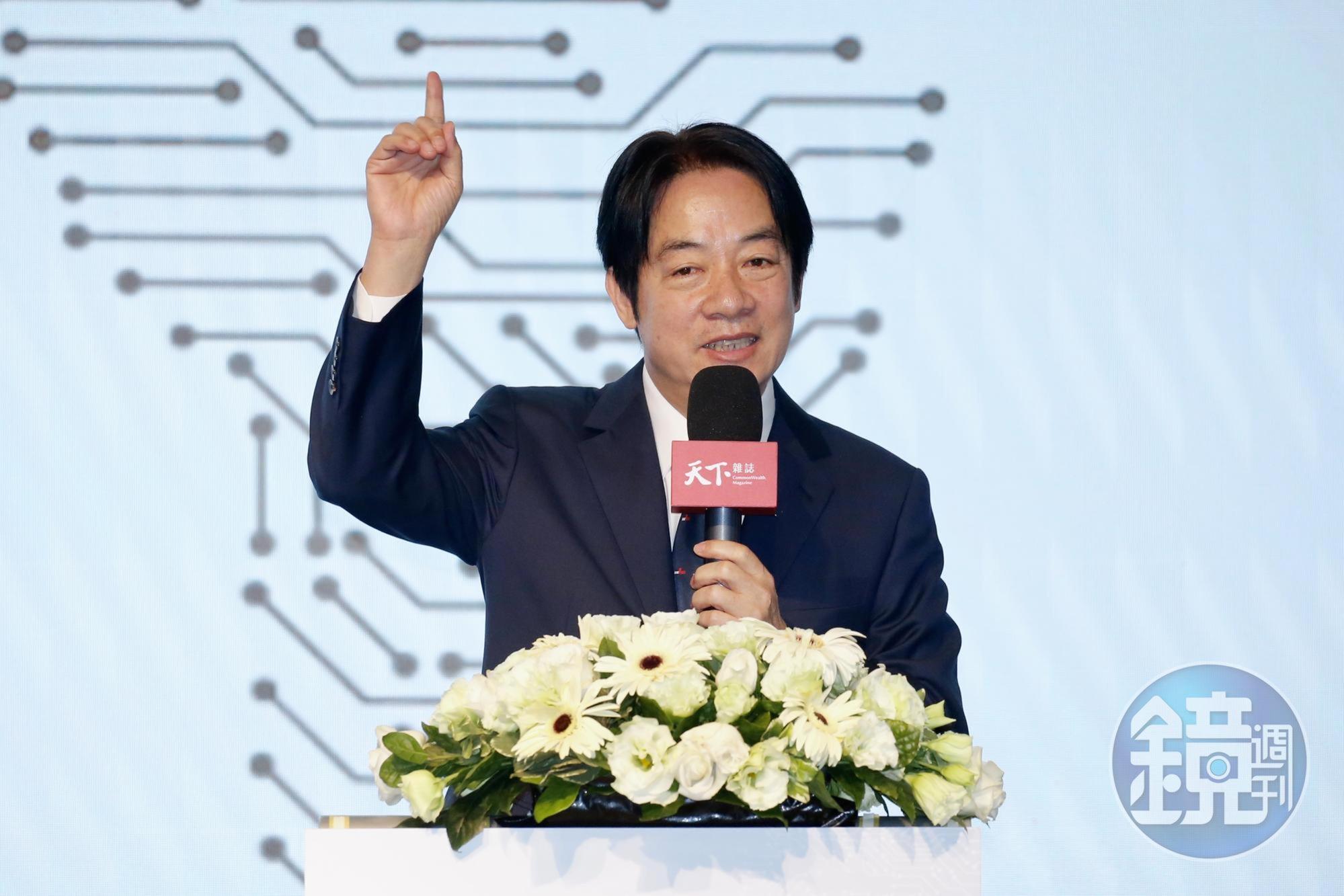 賴清德今出席晶片對決作者對談。
