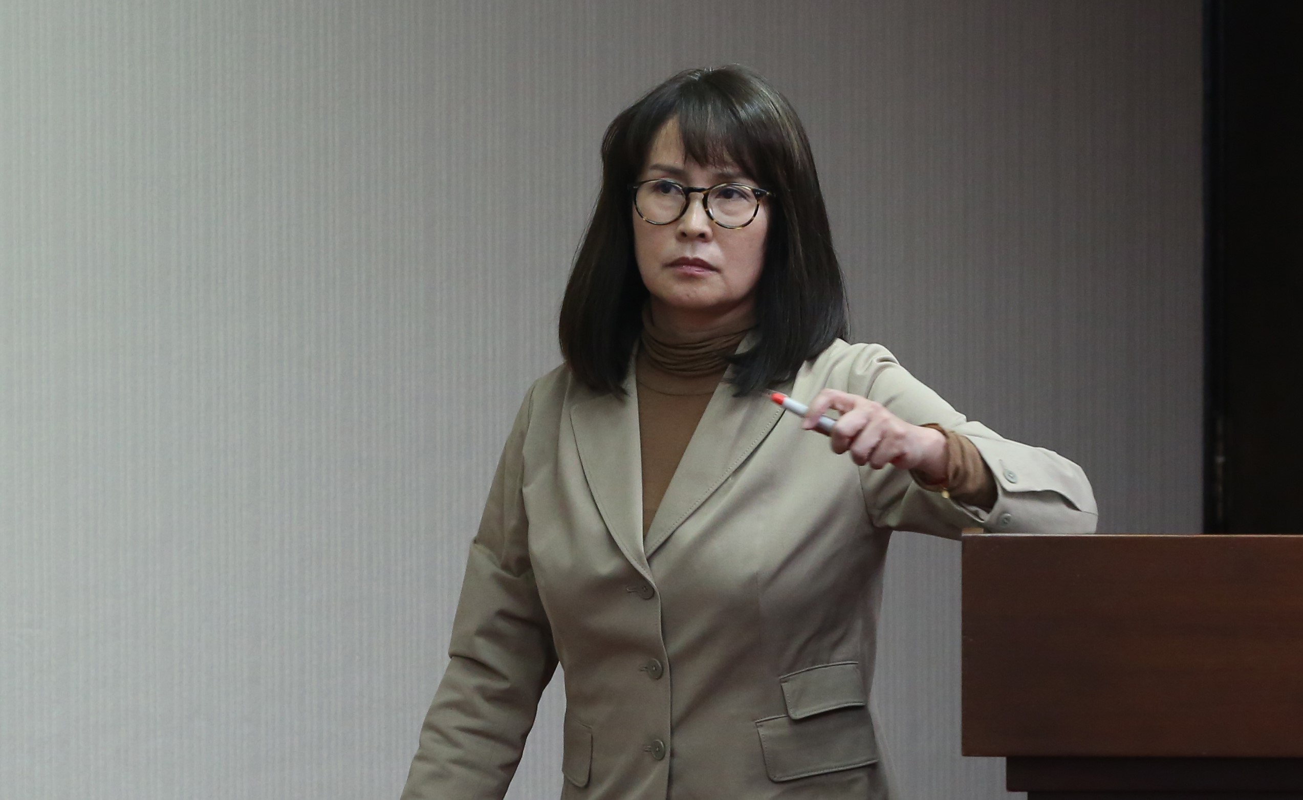 高金素梅日前質詢報告出現多頁簡體中文，引發議論。（本刊資料照）