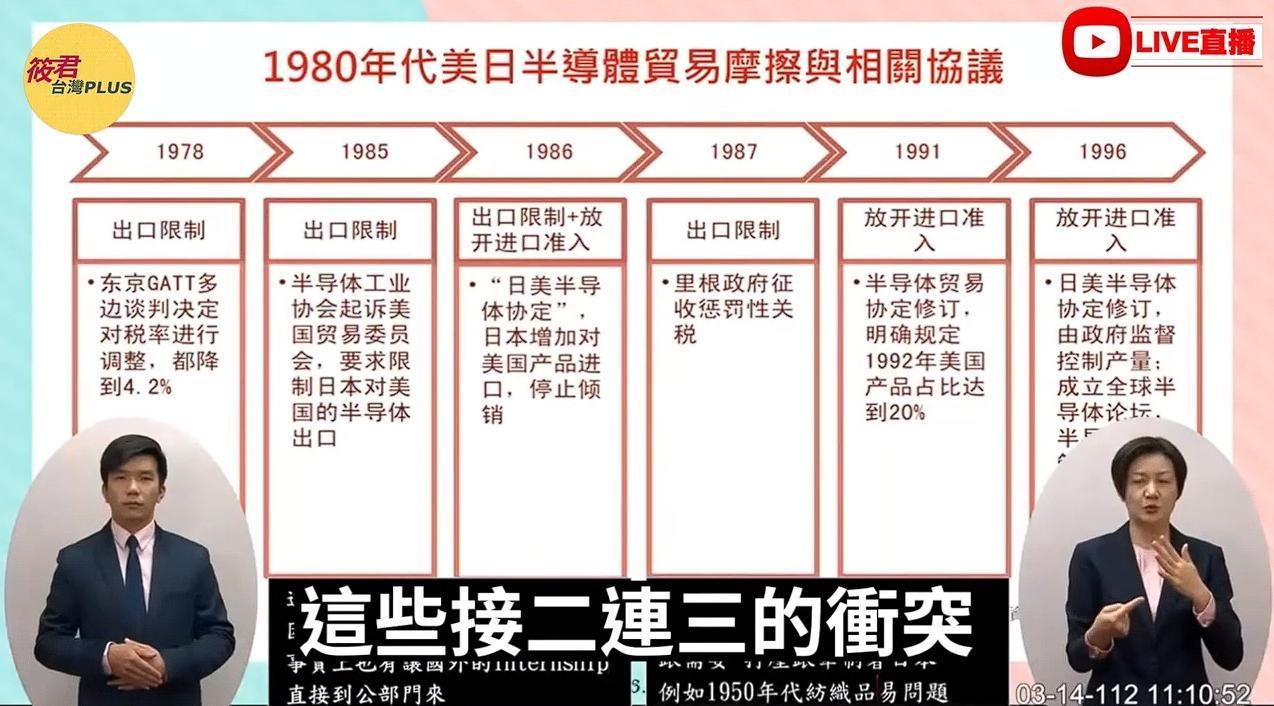 高金素梅的質詢講稿投影片竟是使用簡體中文,讓王婉諭不禁要問這想呈現的是什麼樣的價值、代表誰發聲。(翻攝自YouTube筱君 台灣 PLUS)