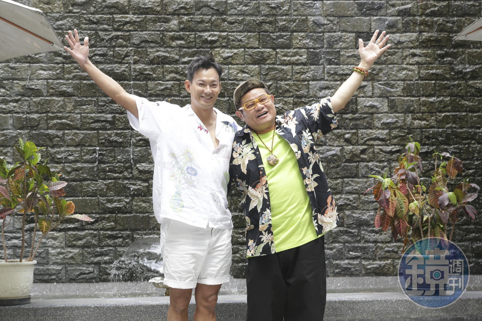 許效舜(右)、威廉出席記者會。