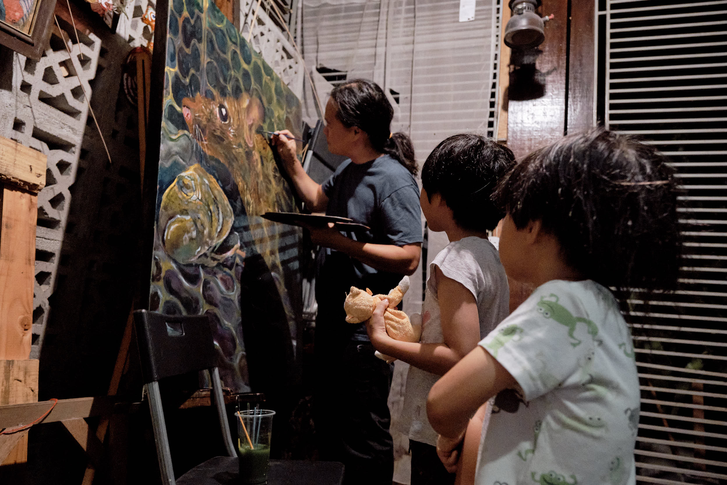 池家慶導演的《鴕鳥騎士》記錄在家自學的教育學習過程。（甲上提供）