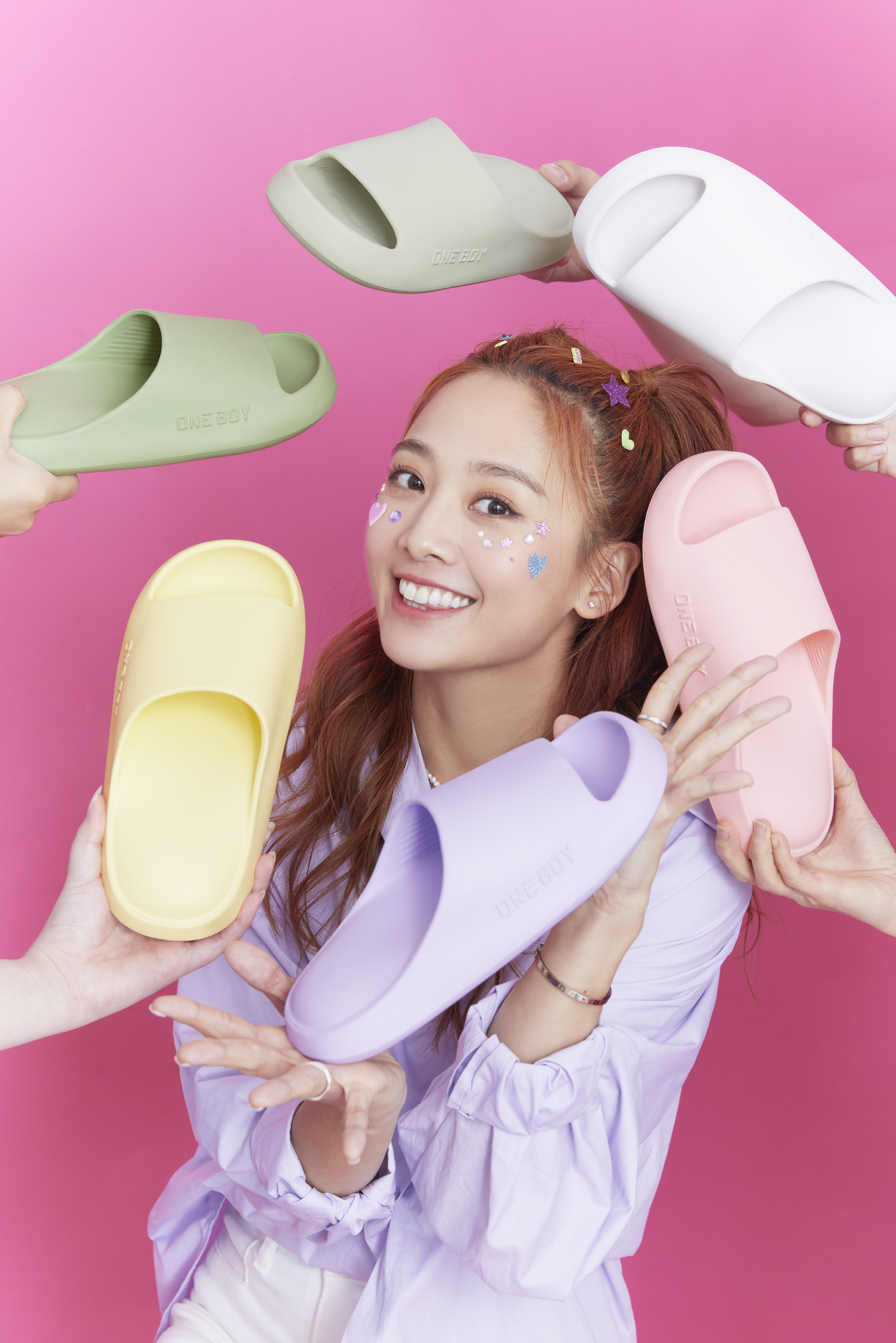 鬼鬼吳映潔代言ONE BOY踩屎感居家戶外兩用防滑拖鞋