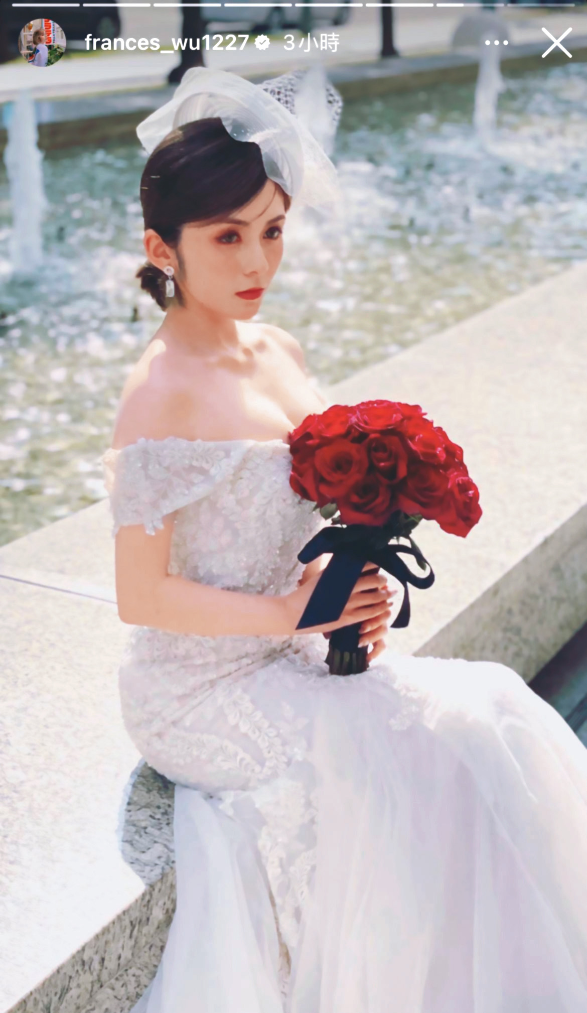包養風波後，吳兆絃特別上傳婚紗照，試圖平息傳聞。（翻攝吳兆絃IG）