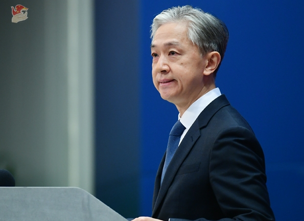 針對習近平訪問俄羅斯，汪文斌稱，習訪俄是「和平之旅」，中俄間合作是光明正大且坦蕩。（翻攝自中國外交部官網）