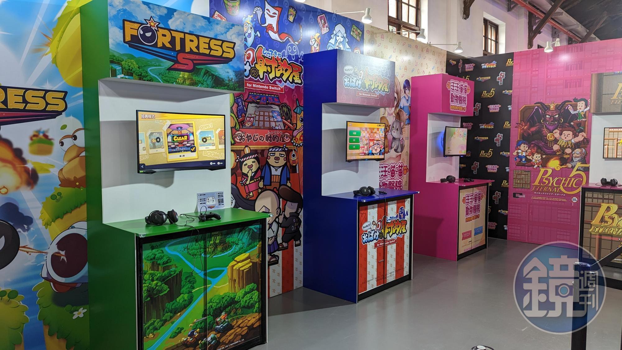 現場提供多款遊戲試玩。