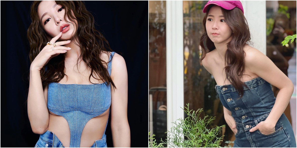 郭書瑤朝聖BLACKPINK，卻被擋住視線。（翻攝自郭書瑤IG）