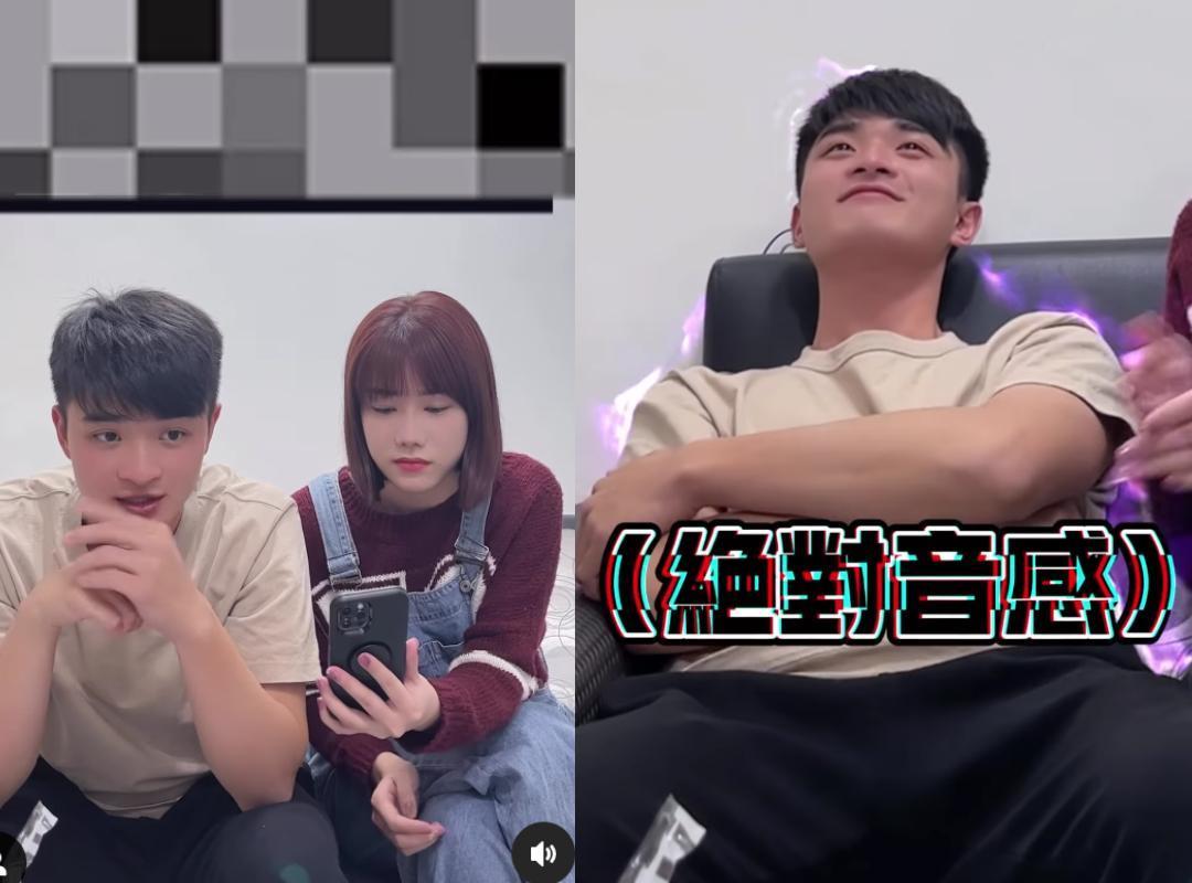 抖音網紅耀廷挑戰「絕對音感」，證明自己光憑一個聲音便能分辨4大D槽女神。（翻攝自耀廷IG）