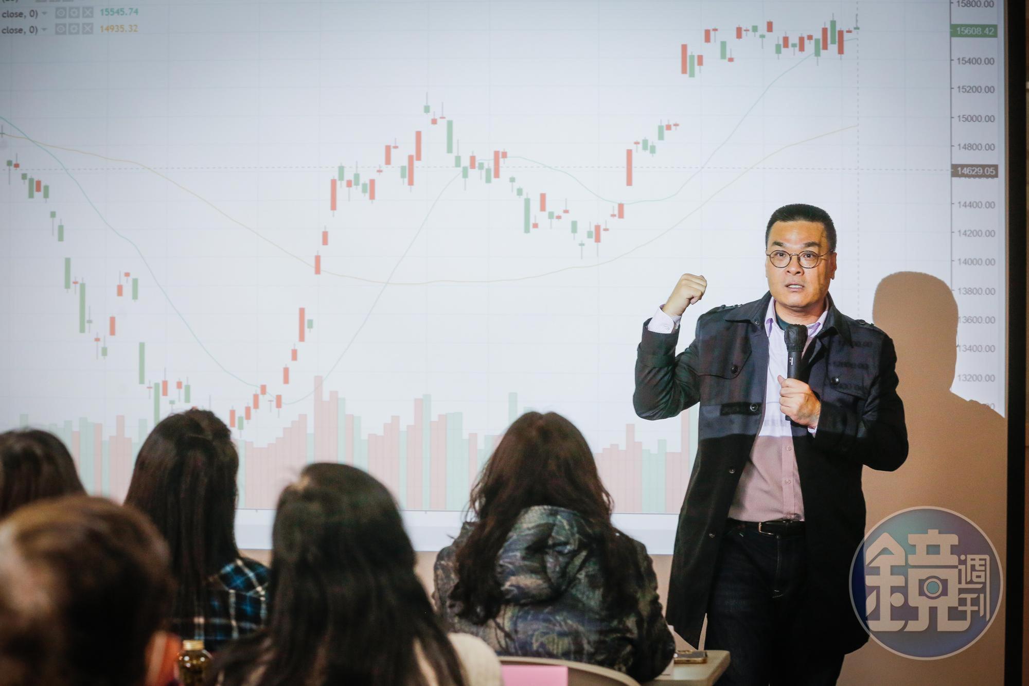 寧克烈表示,動態調整法強調不預測行情,只需照價格反映做加減碼。