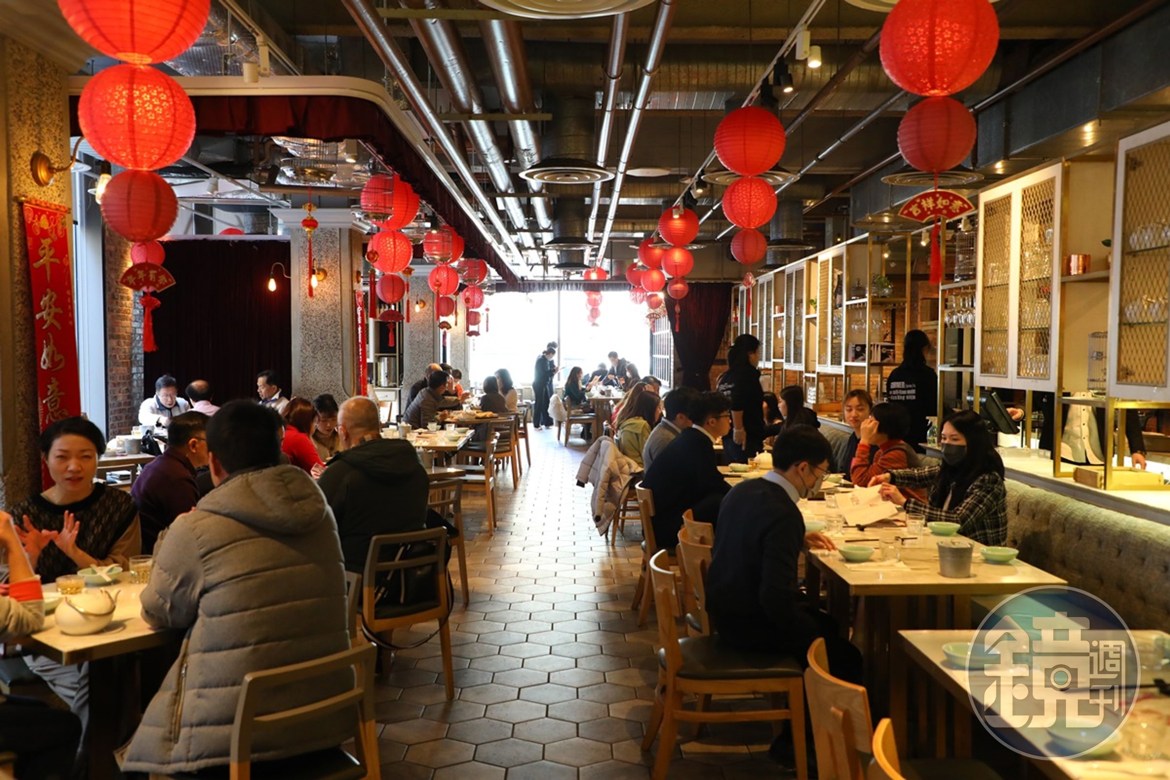 「飲茶YUM CHA」以中國風妝點,又帶著新潮感。