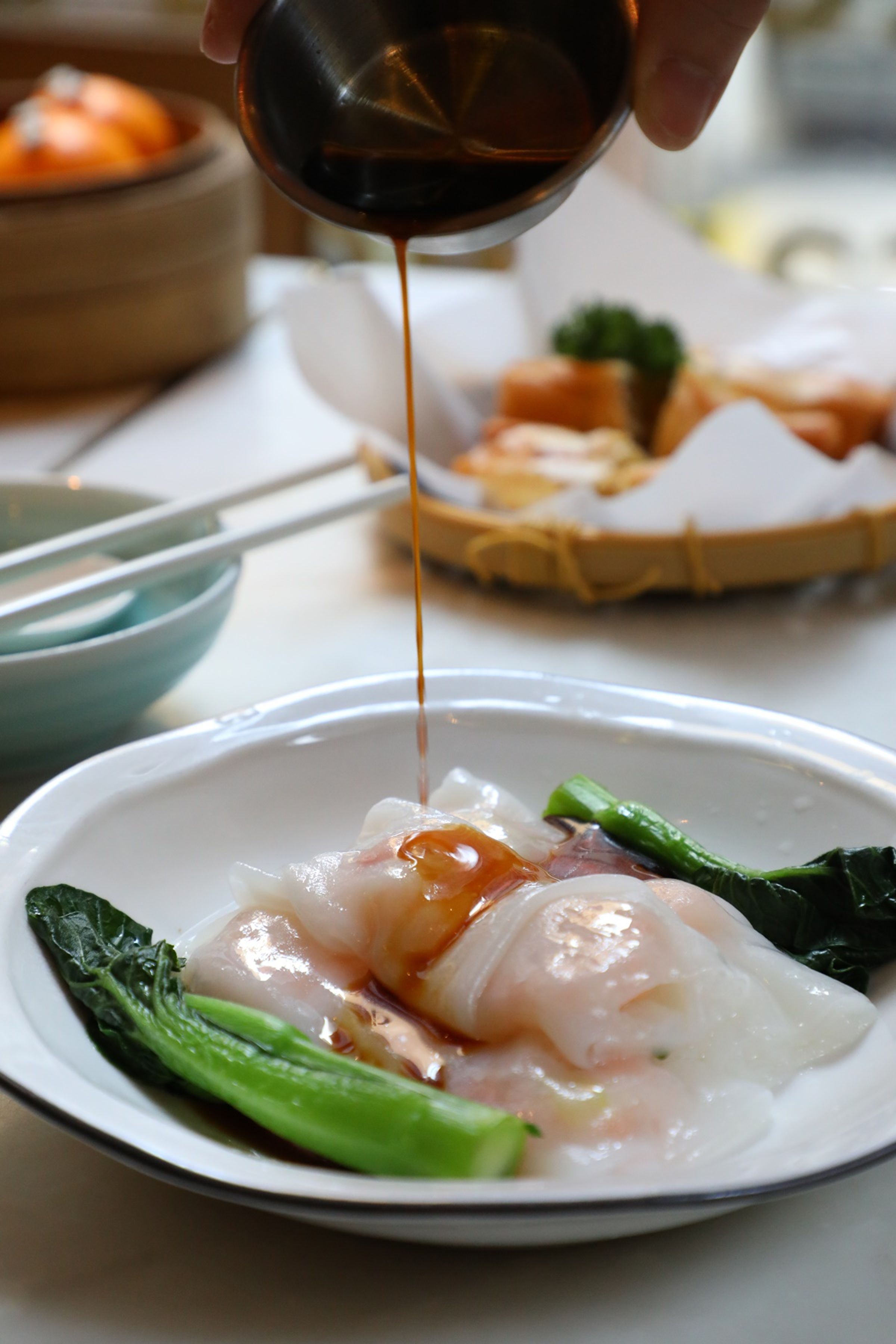 「布拉蝦腸」就是蝦仁腸粉。(港幣55元/份)