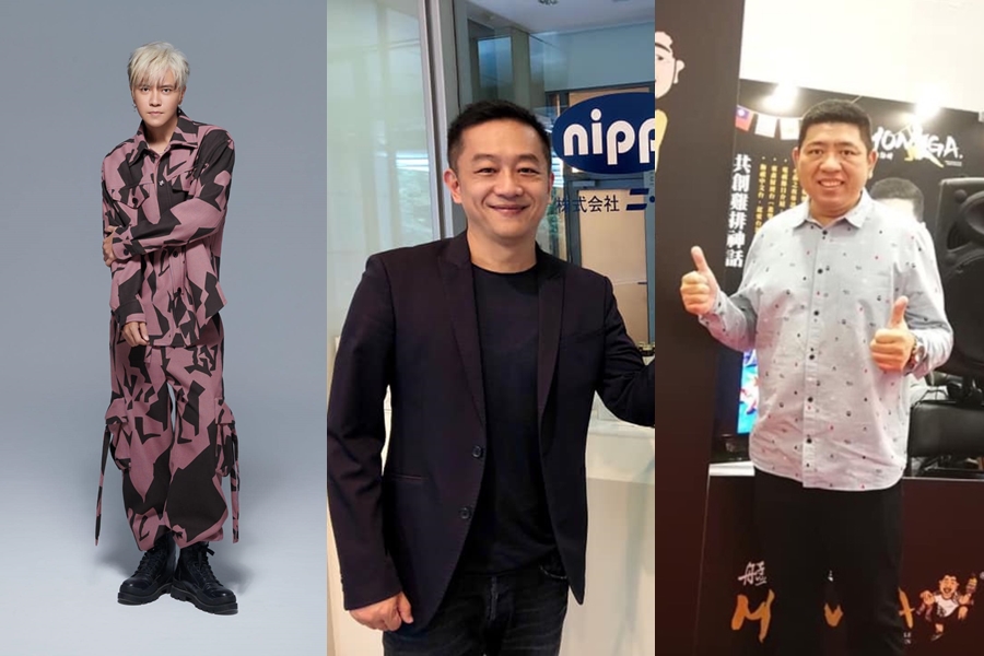 羅志祥（左起）、陳昭榮與NONO都曾自創品牌，不過最終均退出經營。（翻攝自羅志祥、陳昭榮、NONO臉書）