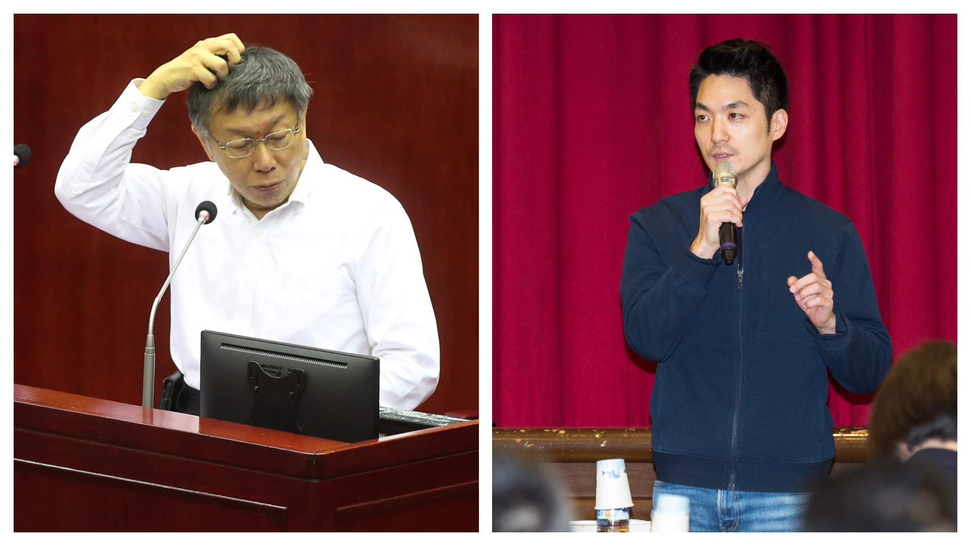 秦慧珠拿柯文哲（左）作為對比，認為蔣萬安（右）缺乏與市議員、里長溝通。（本刊資料照）