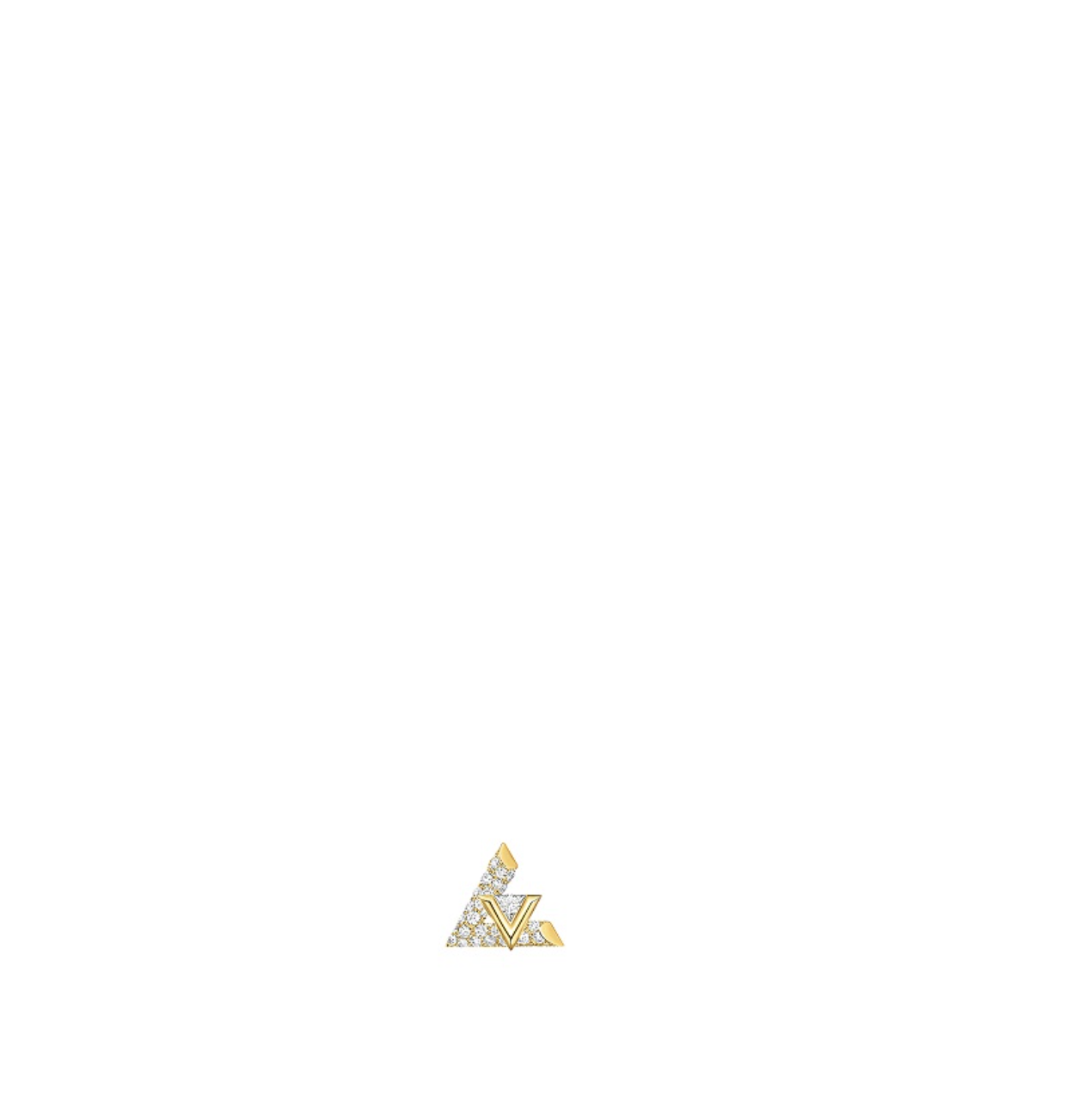 LV Volt One黃金與密鑲鑽石耳環。(單枚售價)NT$120,000(路易威登提供)
