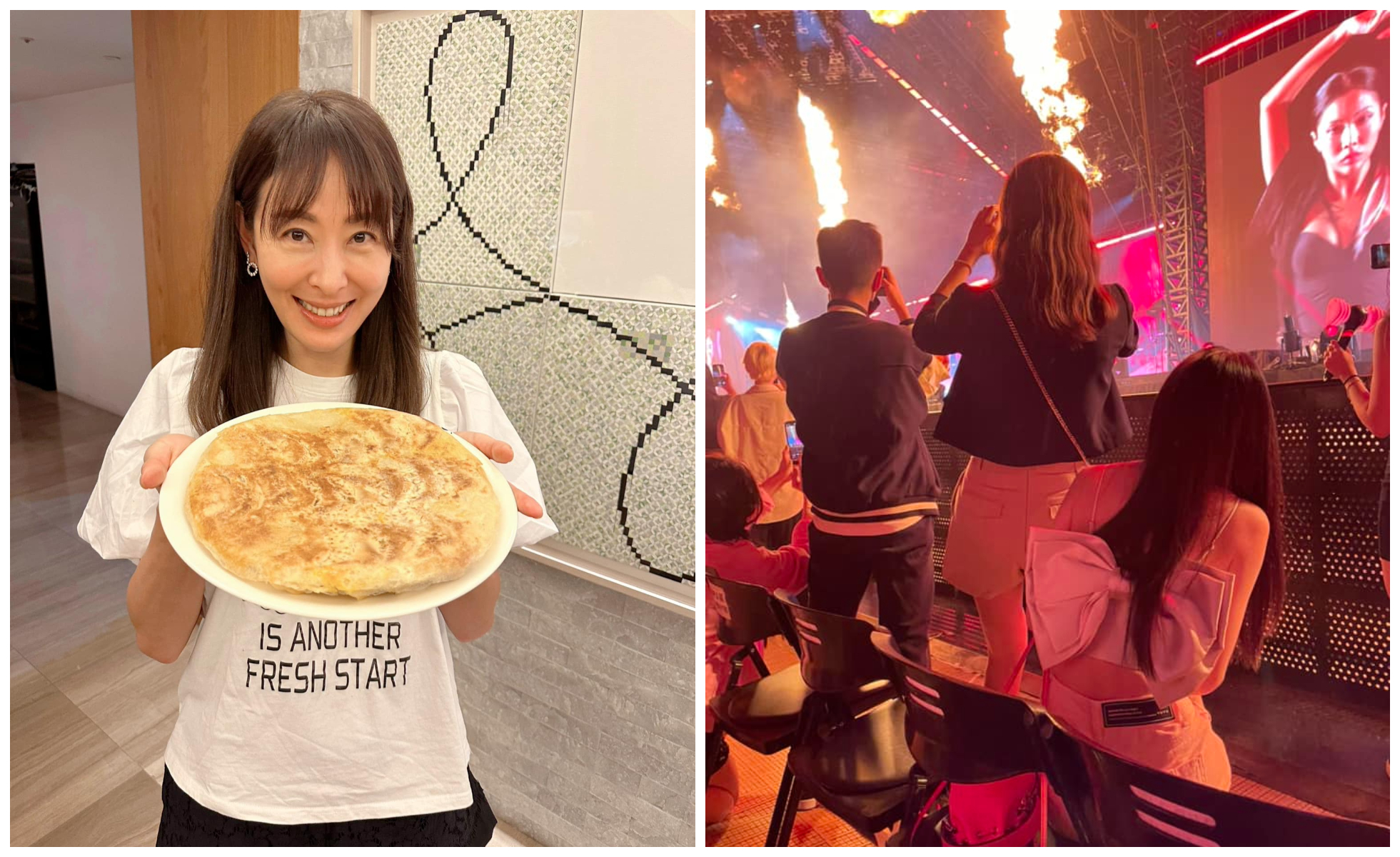 賈永婕日前看BLACKPINK演唱會，被控在第一排站整場，影響他人視線。（翻攝賈永婕臉書）