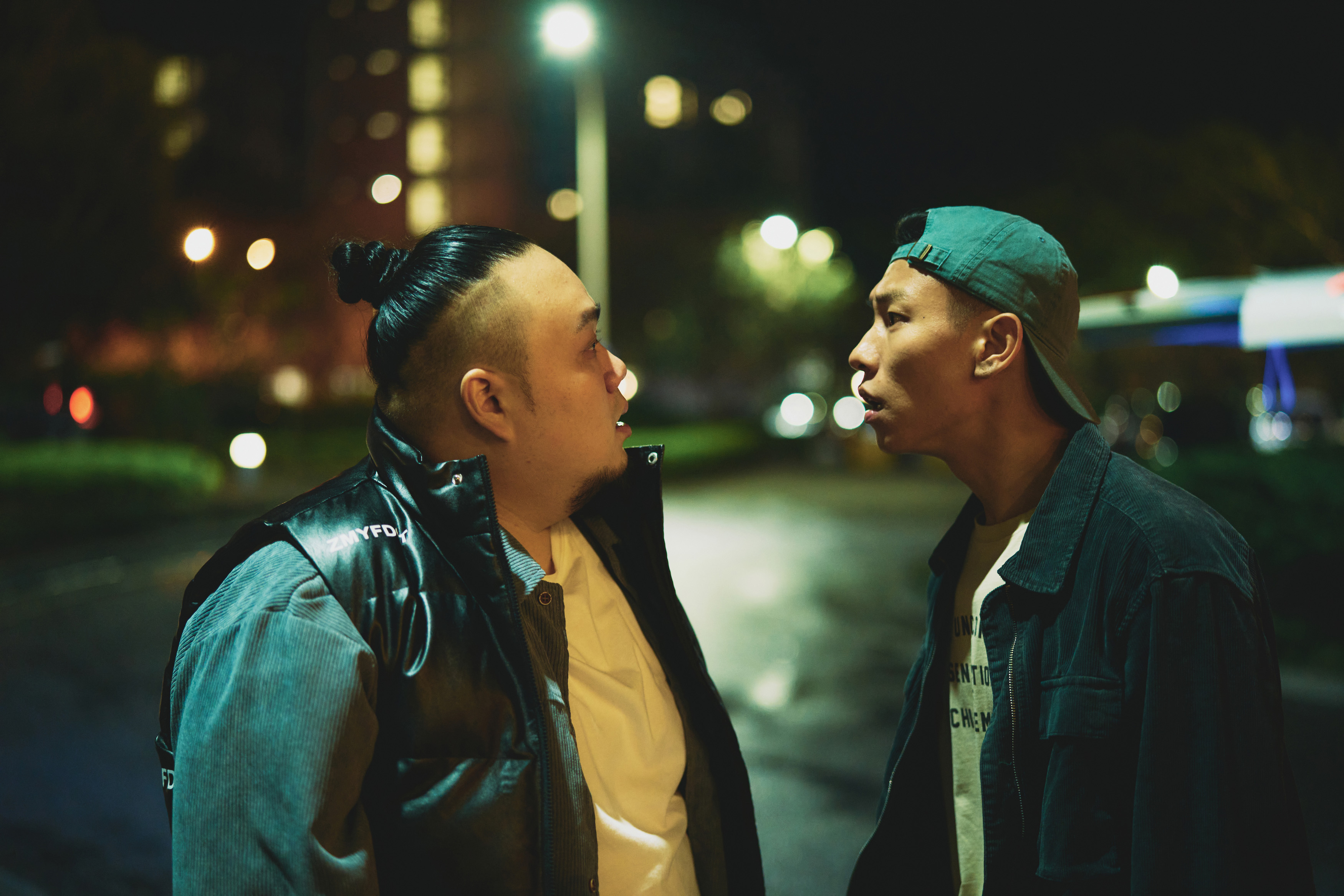 大淵MUTA逗趣表示，想看頑童MJ116吵架就來看電影《速命道》，他們在電影中真的有緊張的時刻。（寬銀慕電影製作有限公司提供）