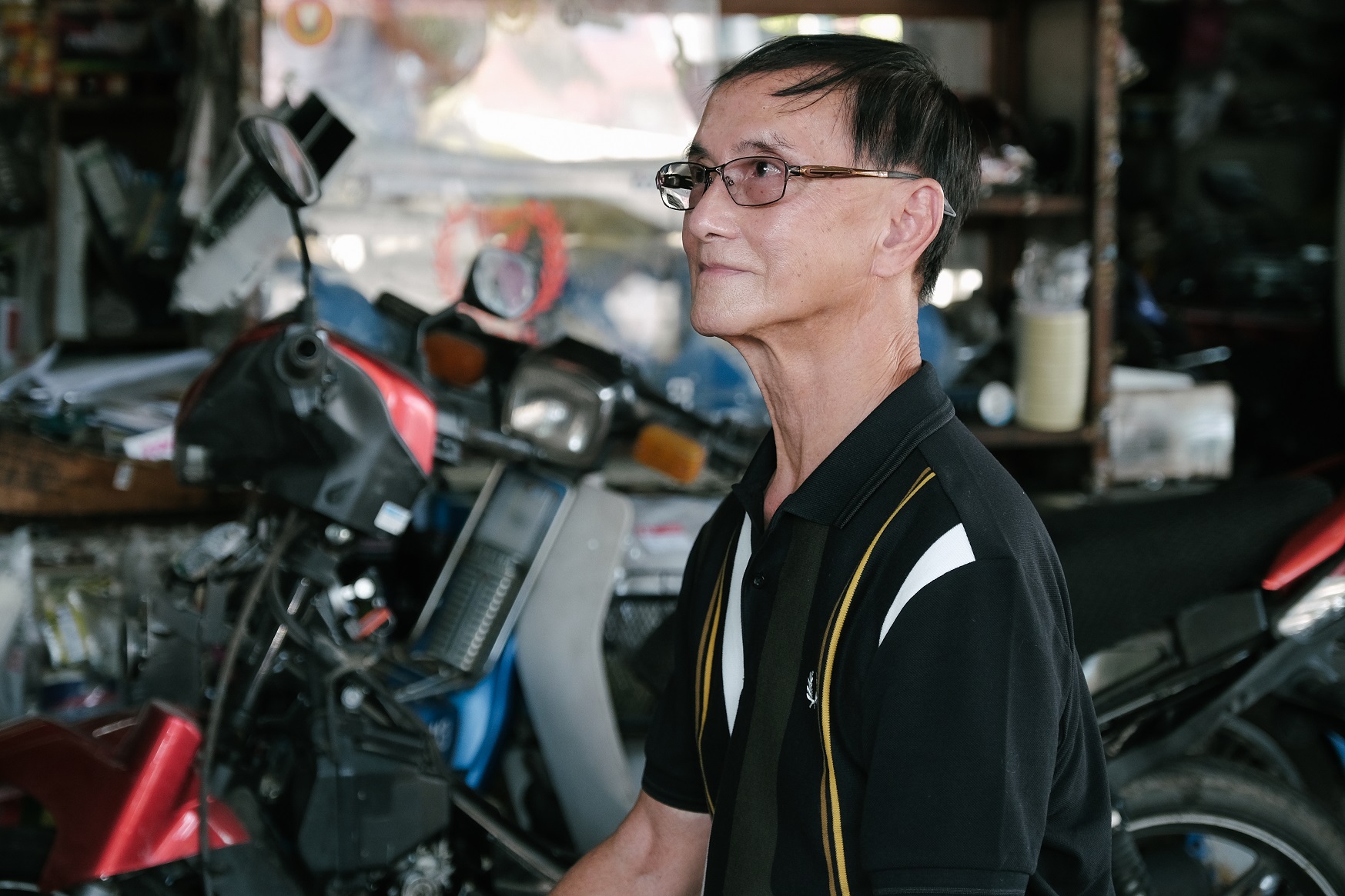 李心潔的父親受到她影響，也開始禪修。（甲上提供）