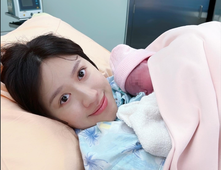 吳姍儒今晚順利誕下兒子。（翻攝自吳姍儒臉書）