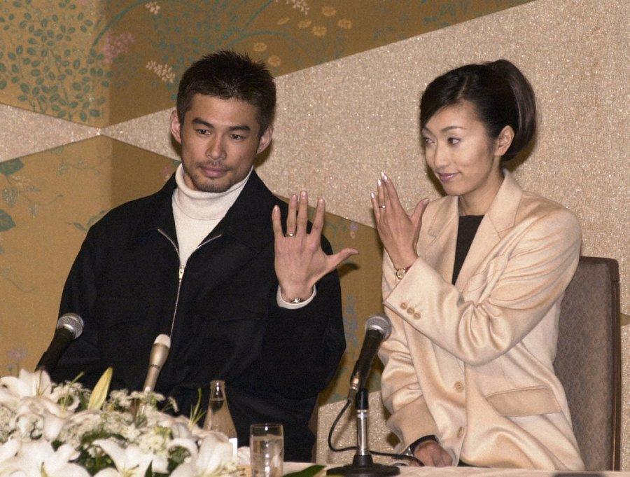 1999年時,鈴木一朗與福島弓子結婚。(翻攝網路)