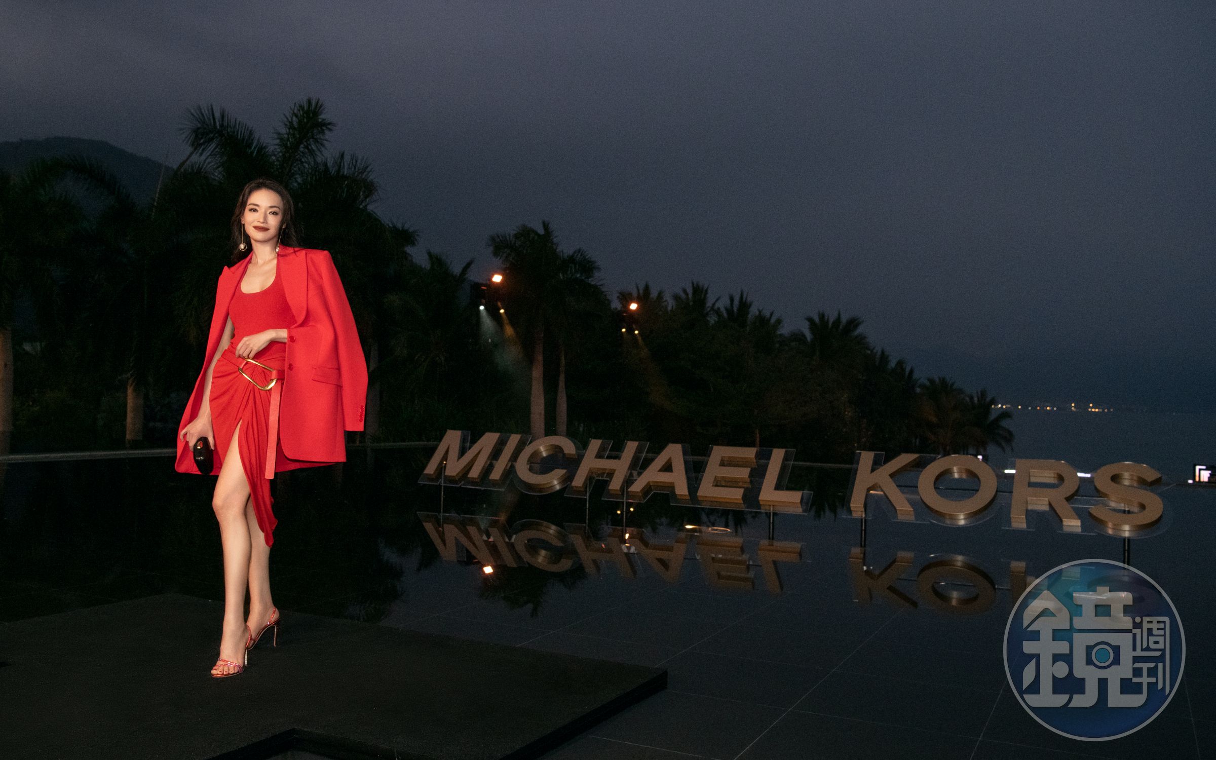 Michael Kors全球代言人舒淇盛裝出席位於三亞的「JetSetSanya穿行視界」晚宴。（Michael Kors提供）