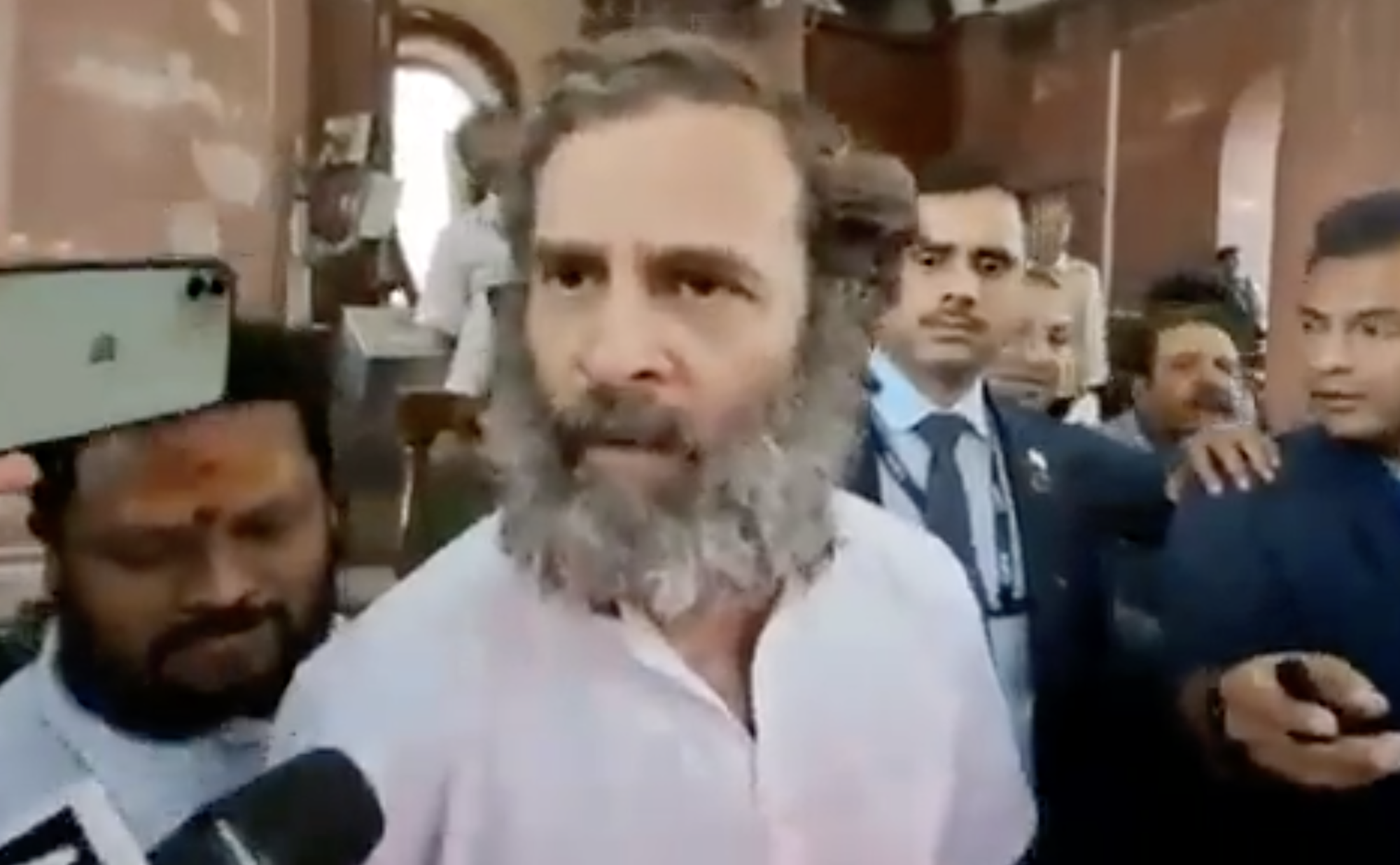 印度反對黨國大黨領袖拉胡爾因嘲諷總理莫迪被判刑。(翻攝Rahul Gandhi推特)
