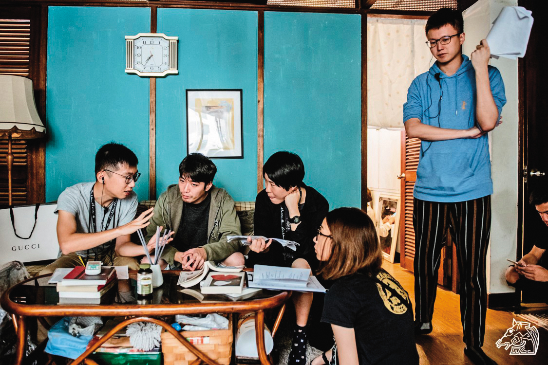 劉國瑞（左一）於2019年參加金馬電影學院，磨練拍片技藝。（翻攝自goldenhorse.org.tw）