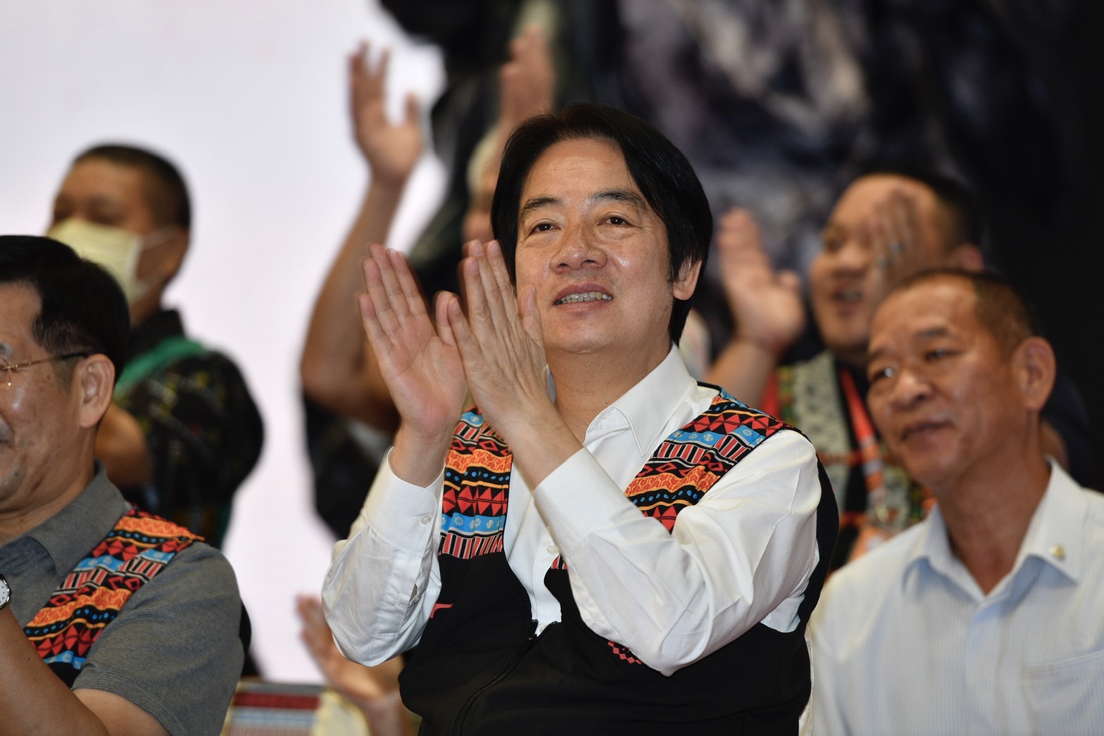 賴清德今來到花博爭豔館參加全國原住民族運動會開幕典禮。