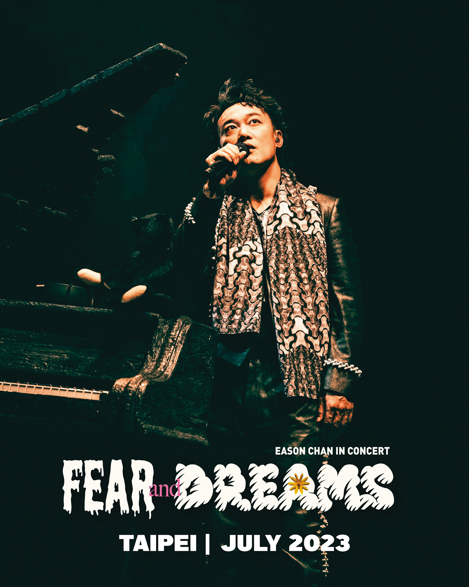 陳奕迅宣布7月中將在台北小巨蛋連開7場「FEAR AND DREAMS」演唱會,消息一出,令歌迷欣喜萬分。(翻攝自環球音樂臉書)