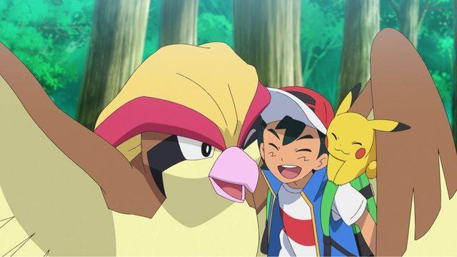 小智終於與比雕重逢了!(翻攝アニメ「ポケットモンスター」公式推特)