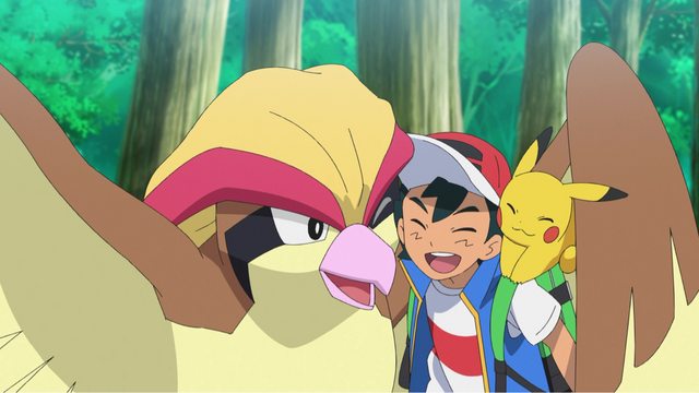小智終於與比雕重逢了！（翻攝アニメ「ポケットモンスター」公式推特）